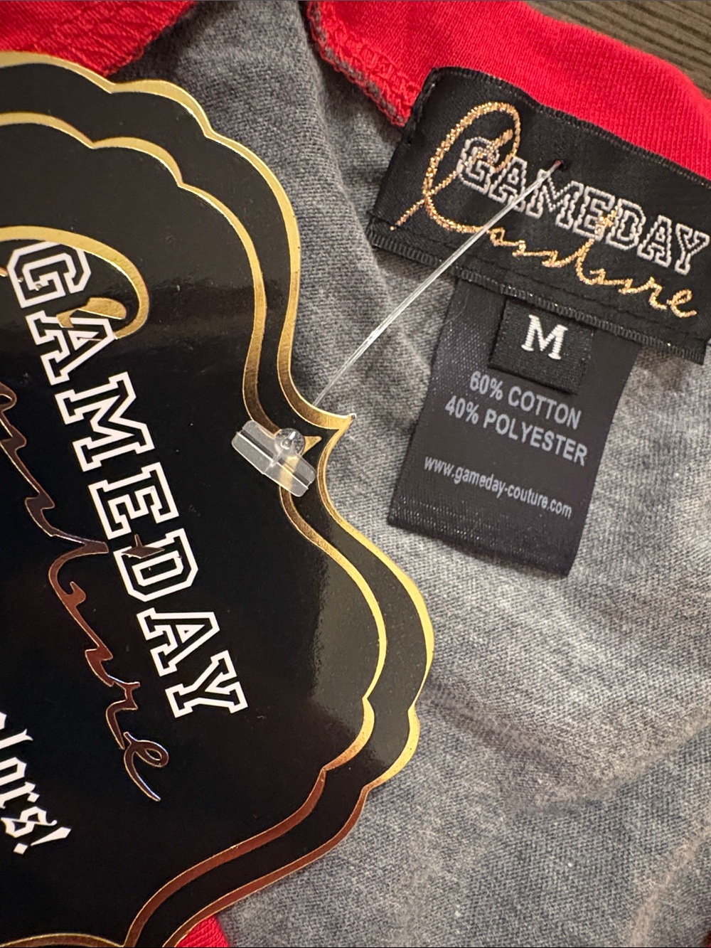 NWT [gameday couture] Atlanta Hawks NBA Short Sleeve “Sequin” Shirt Women’s M - Picture 8 of 10